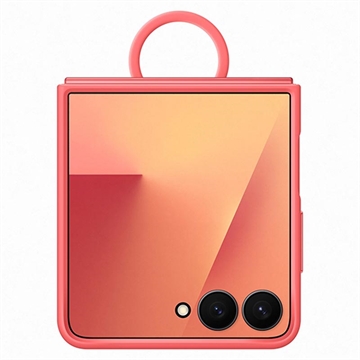 Samsung Galaxy Z Flip7 Silikonska Futrola sa Prstenom EF-PF766TREGWW - Crvena