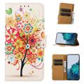 Glam Serija Novčanik-Futrola za Samsung Galaxy A14 - Cvetno Drvo / Šarena