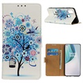 Glam Series OnePlus Nord N10 5G Wallet Case - Flowering Tree / Blue