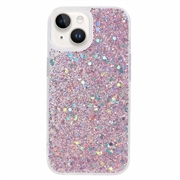 iPhone 15 Plus Glitter Flakes TPU Maska