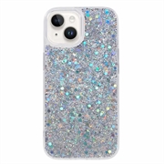 iPhone 15 Plus Glitter Flakes TPU Maska
