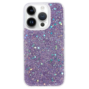 iPhone 15 Pro Max Glitter Flakes TPU Maska