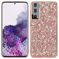 Samsung Galaxy S21 FE 5G Glitter Series Hybrid Maska - Zlatnoroze
