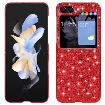 Samsung Galaxy Z Flip5 Glitter Series Hybrid Maska - Crvena