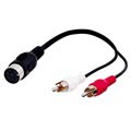 AV Kabl 5P DIN / 2x RCA - 0,2m