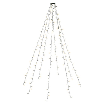 Goobay 280-LED Christmas Tree String Lights with Ring - 8x2m - Warm White