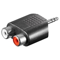 Goobay 3.5mm / 2xRCA Audio Adapter - Crni