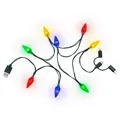 Goobay Charging Cable with Christmas Lights - USB-C, MicroUSB, Lightning