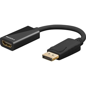 Goobay HDMI to DisplayPort Adapter Cable - 4K/60Hz - Black
