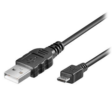 Goobay USB 2.0 / MikroUSB Kabl - 1m - Crni