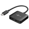 Goobay USB-C na DisplayPort/HDMI Adapter - Crni