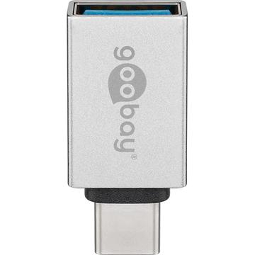 Goobay USB-C to USB-A Female Adapter - Silver