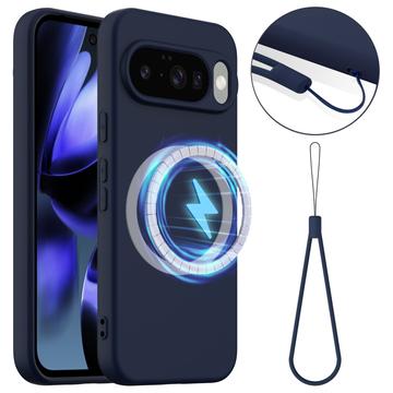 Google Pixel 10 Maska od Tečnog Silikona - Kompatibilna sa MagSafe - Tamnoplava