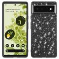 Google Pixel 8a Glitter Series Hibridna Maska - Crna
