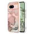 Google Pixel 8a Marble Pattern Galvanizirana IMD TPU Maska