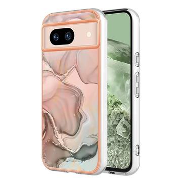 Google Pixel 8a Marble Pattern Galvanizirana IMD TPU Maska
