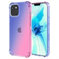 iPhone 14 Plus Gradijent TPU Maska Otporna na Udarce - Plava / Roze