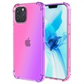 iPhone 14 Pro Max Gradijent TPU Maska Otporna na Udarce - Roze / Ljubičasta