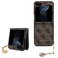 Samsung Galaxy Z Flip5 Guess 4G Charms Collection Hibridna Maska - Braon