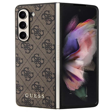 Samsung Galaxy Z Fold5 Guess 4G Charms Collection Hibridna Maska - Braon