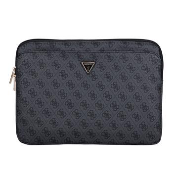 Guess 4G Zipper Pocket Triangle Logo Laptop Sleeve - 14" - Black