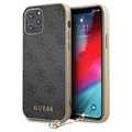 Guess Charms Collection 4G iPhone 12/12 Pro Zaštitna Maska - Siva