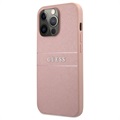 Guess Saffiano iPhone 13 Pro Max Hybrid Maska - Roze