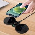 H20 3 in 1 15W Wireless Charger Fast Charging Pad Station Holder for Smartphone/Smart Watch/Earphone