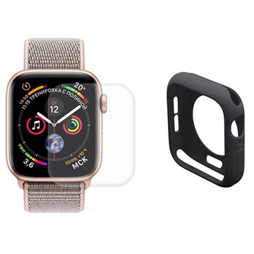 Hat Prince Apple Watch Series SE 3/SE (2022)/SE/6/5/4 Full Zaštitni Komplet - 40mm - Crni
