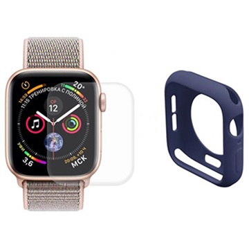 Hat Prince Apple Watch Series SE 3/SE (2022)/SE/6/5/4 Full Zaštitni Komplet - 40mm - Tamnoplavi