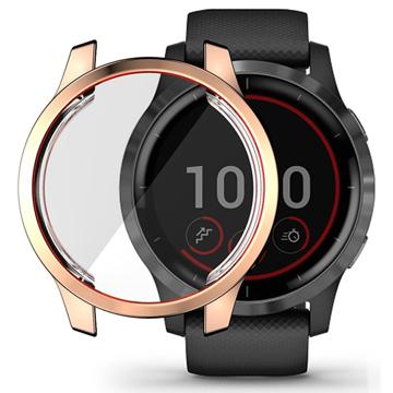Hat Prince Garmin Venu 2S TPU Maska sa Zaštitnim Staklom - 40mm - Zlatna