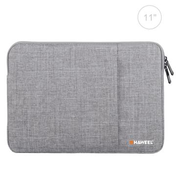 Haweel 3-Layer Oxford Shockproof Laptop Sleeve - 11" - Grey