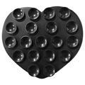 Heart-Shaped Adhesive Silicone Suction Cup Phone Holder