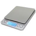 High-Accuracy Digital Kitchen Scale - 3000g/0.1g - Silver