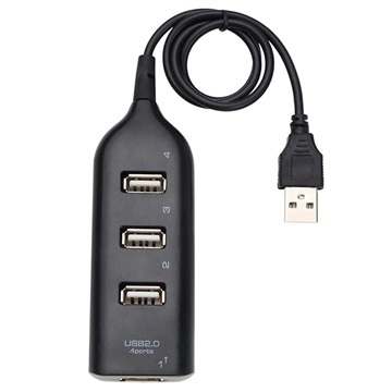 Brzo USB Hub 2.0 Čvorište sa 4 Ulaza - 480Mb/s - Crno