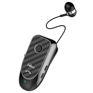 Hileo Hi60 Bluetooth Headset sa Uvlačivom Slušalicom - Crni