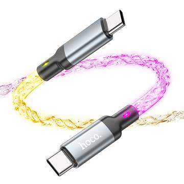 Hoco U112 Shine 60W USB-C / USB-C Cable - 1m - Grey