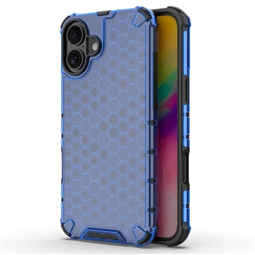 iPhone 16 Plus Honeycomb Armored Hibridna Maska - Plava