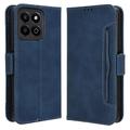 Honor 200 Smart/X7c 4G/5G Cardholder Wallet Case - Blue