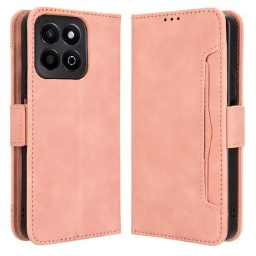 Honor 200 Smart/X7c 4G/5G Cardholder Wallet Case - Pink
