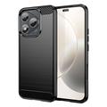 Honor 400 Lite/X70i Brushed TPU Case - Carbon Fiber - Black