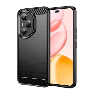 Honor 400 Pro Brushed TPU Case - Carbon Fiber - Black