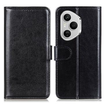 Honor 400 Pro Wallet Case with Stand - Black