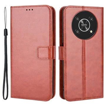 Honor Magic4 Lite/X30/X9 5G Wallet Case with Magnetic Closure - Brown