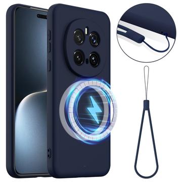 Honor Magic7 Pro Maska od Tečnog Silikona - Kompatibilna sa MagSafe - Tamnoplava