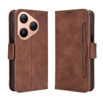 Huawei Pura 80 Cardholder Wallet Case - Brown
