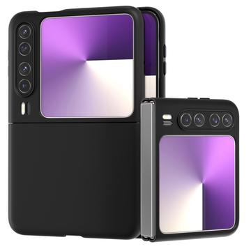 Huawei Pura X Gumirana Plastična Zaštitna Maska - Crna