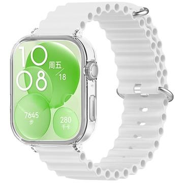 Huawei Watch Fit 3 Sports Silicone Strap w. Case - White