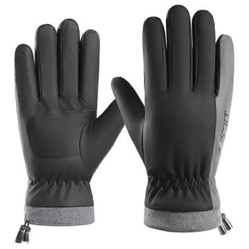 Insulated Windproof Touchscreen Gloves for Men - Black