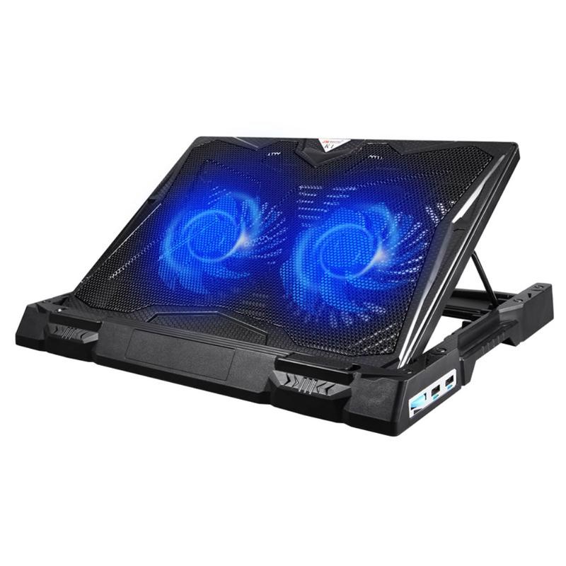 JM K1 Laptop Cooler Folding Notebook Cooling Fan with 2 USB Port